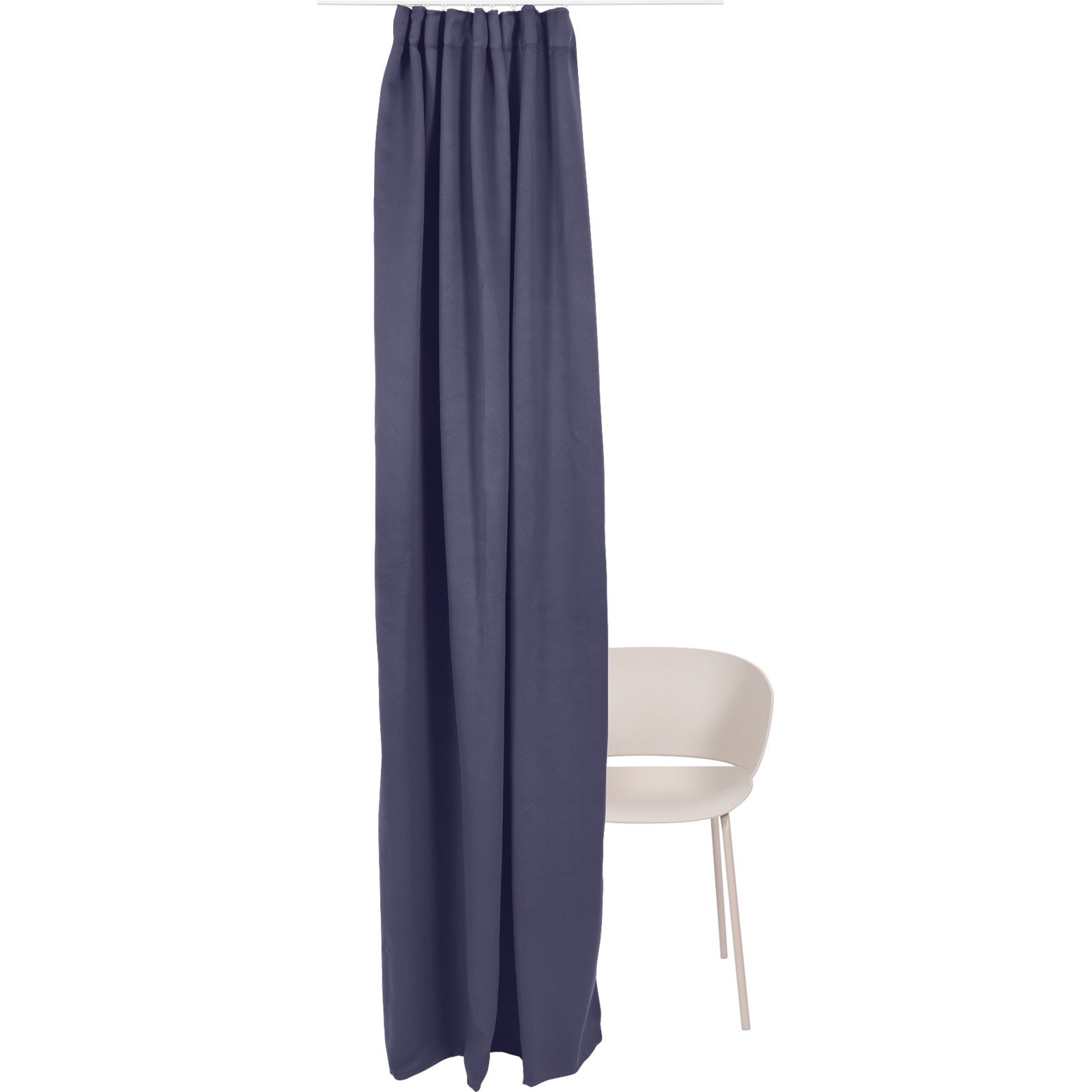 Fertigvorhang Dimout 135 x 245 cm mit Universalband anthrazit