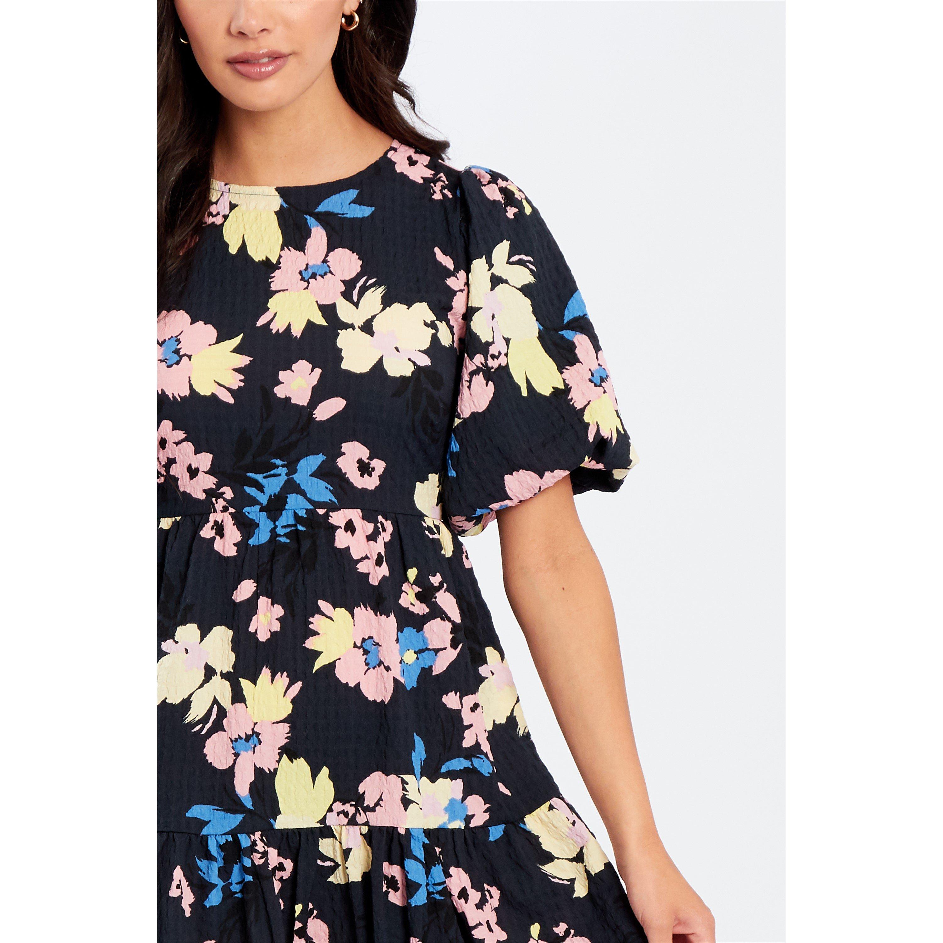 Be You Tiered Tie Back Mini Dress