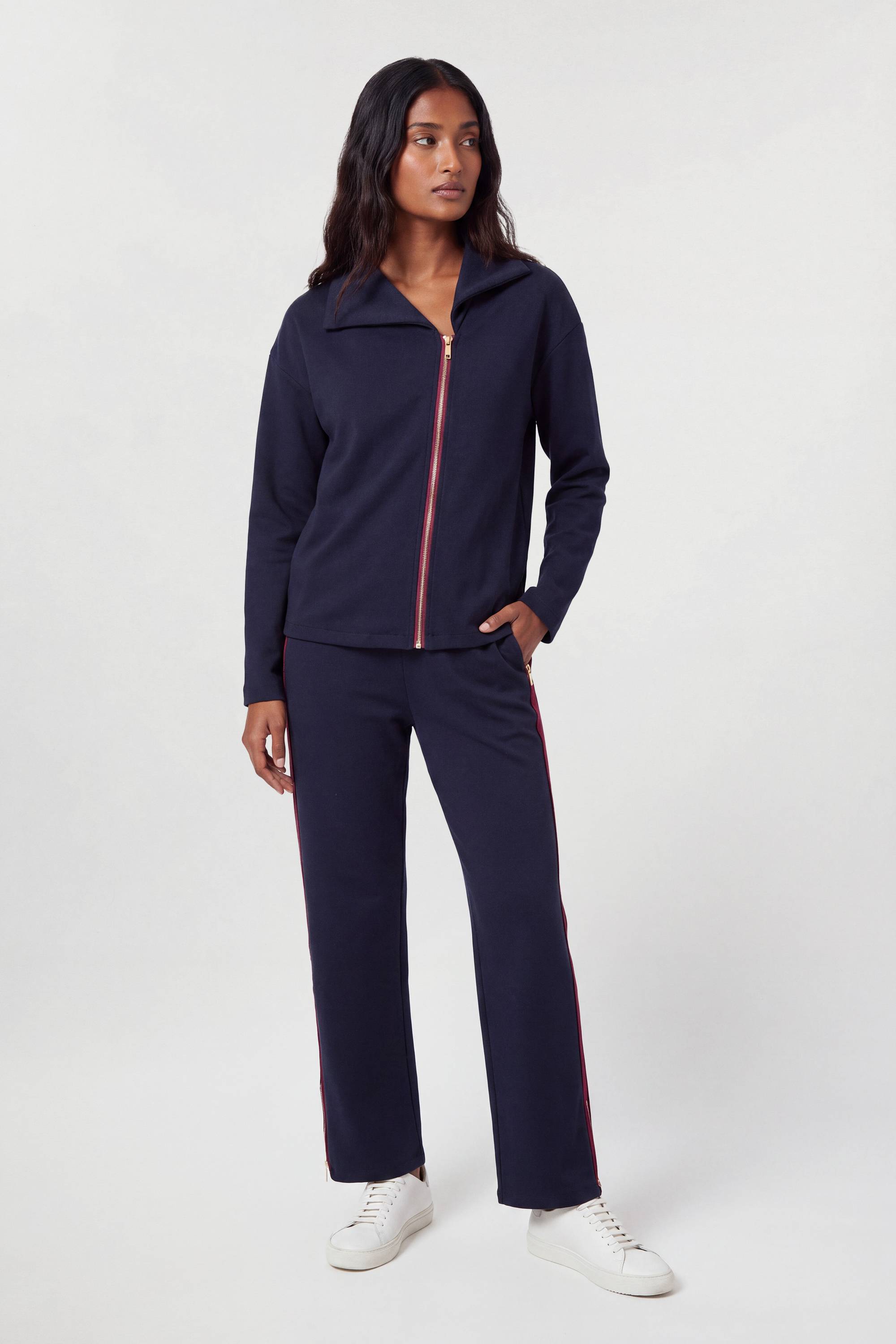 KarenMillen Veste Zippée Décontractée En Mélange De Viscose