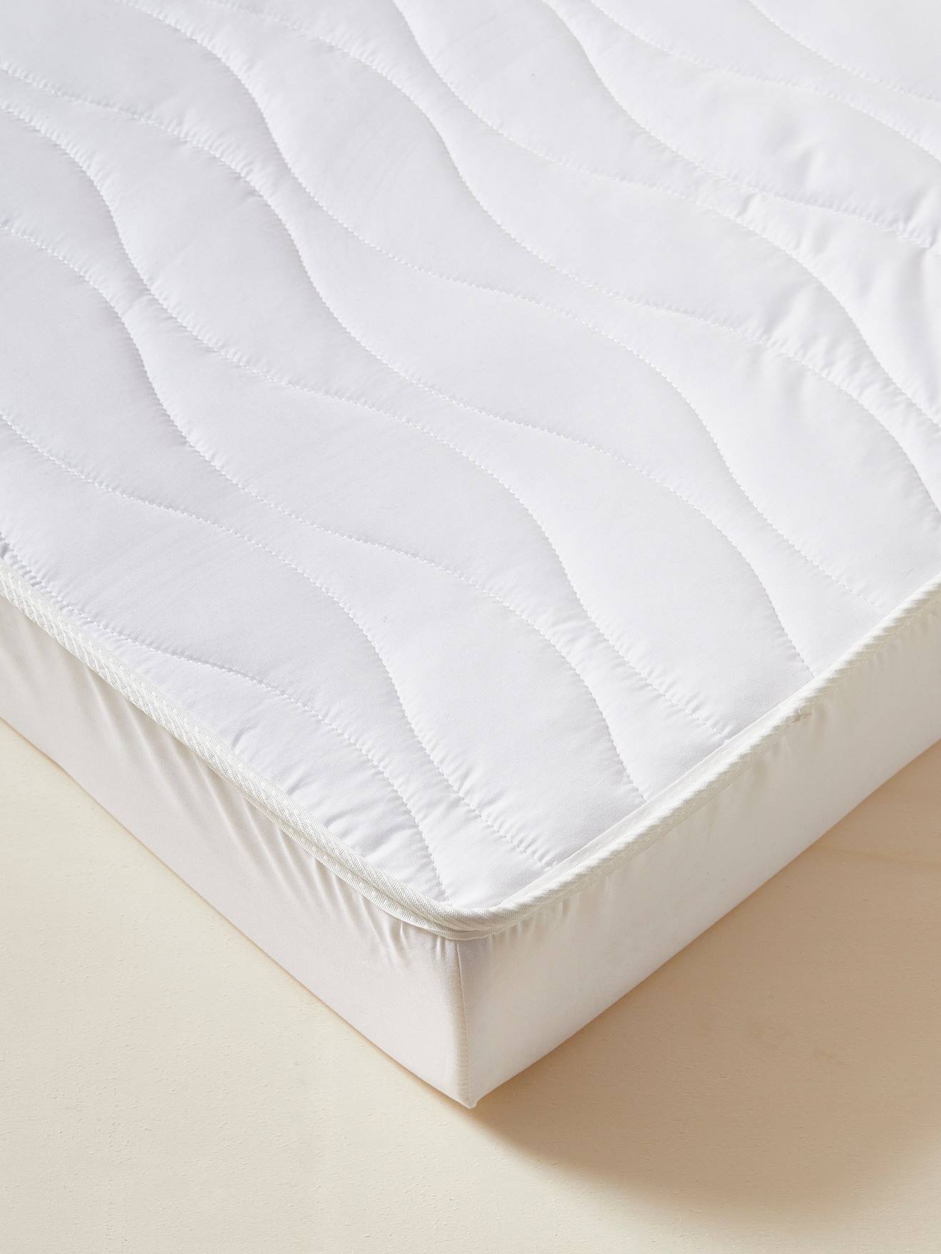 Colchão para bebê 60 x 120 cm, branco claro, liso