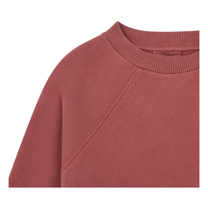 SMALLABLE BASICS Sweat Raglan Coton Bio | Rouge brique