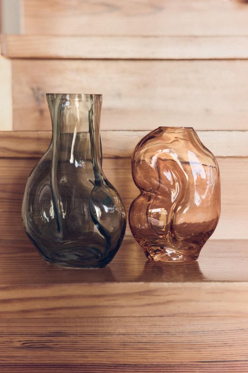 HKliving Gleam Glass vaas h22 Rose