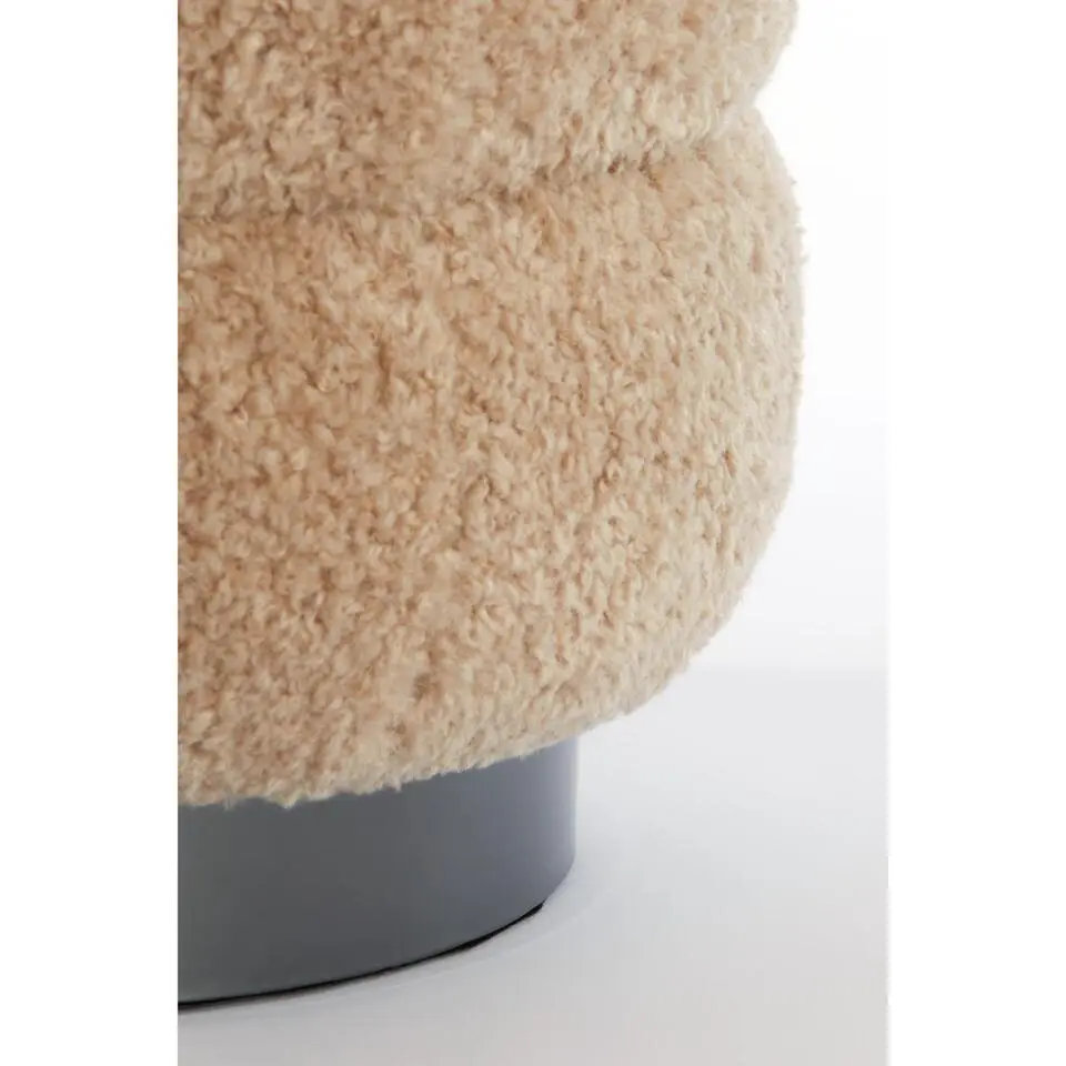 Poef Jobbi - Bruin - Ø40cm