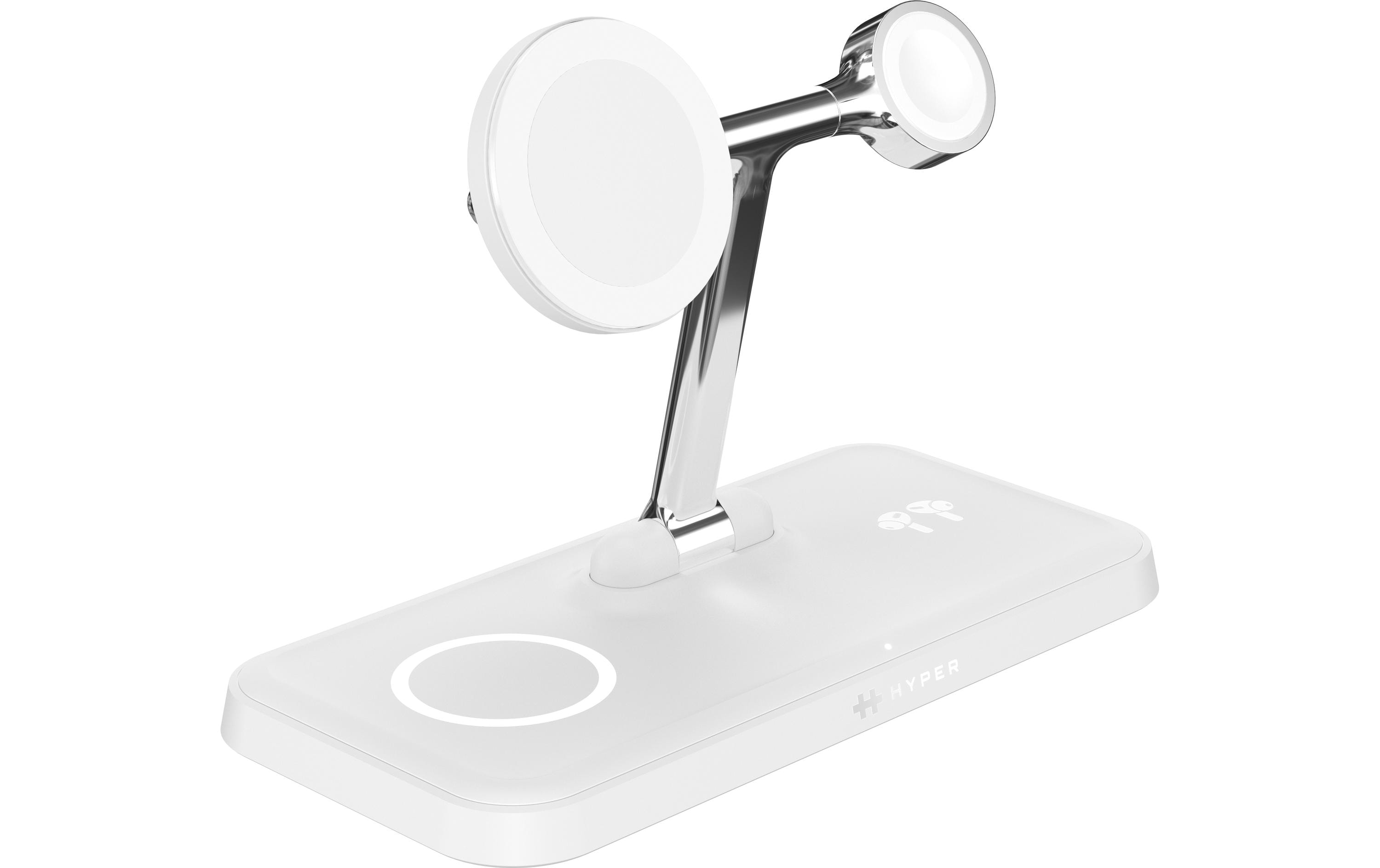 Wireless Charger Next Qi2 Weiss<br>4-in-1 magnetischer Ladeständer