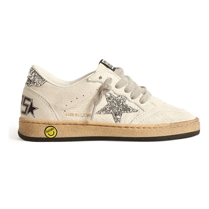 Golden Goose Baskets Lacets Ballstar Paillettes | Argenté