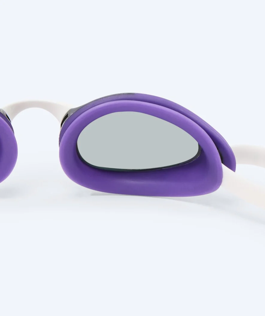 Watery Elite svømmebriller - Poseidon Ultra Mirror - Lilla/sølv