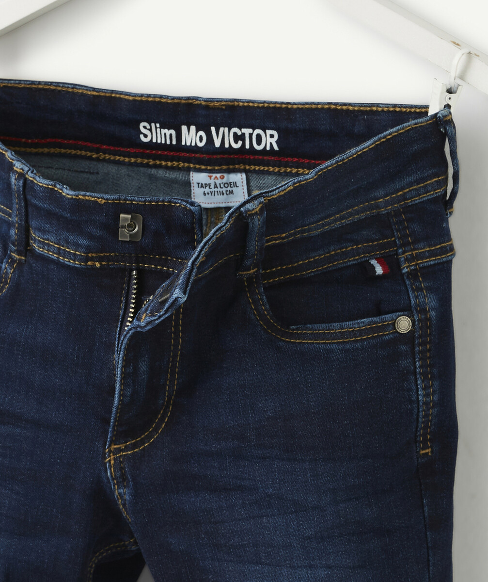 VICTOR LE SLIM BLEU BRUT EN DENIM TAILLE +