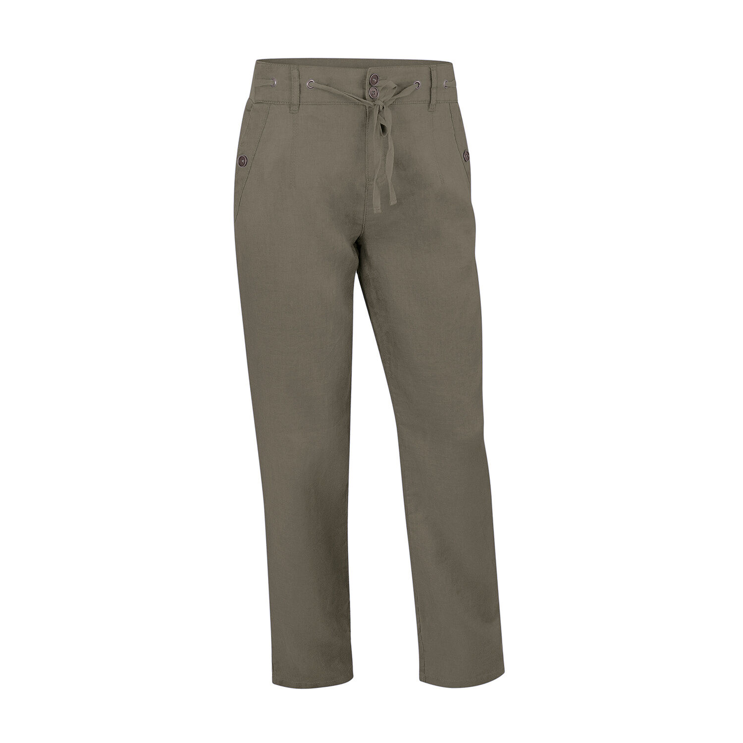 Damen Leinen-Hose mit Taschen