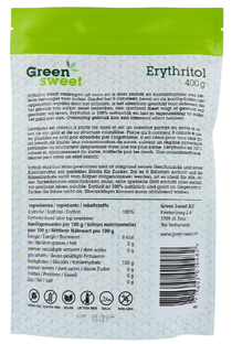 Greensweet Stevia Erythritol 400GR