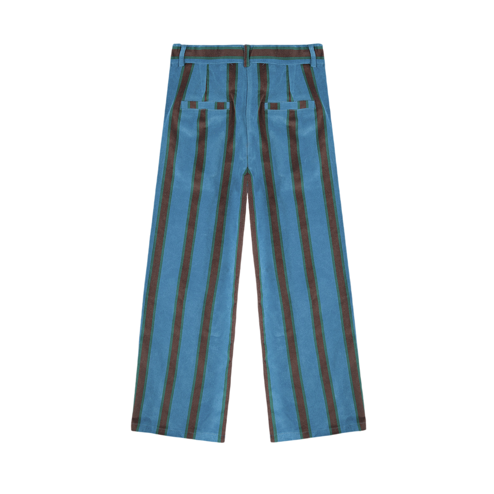 Hose Stripes Velvet Navy Blue