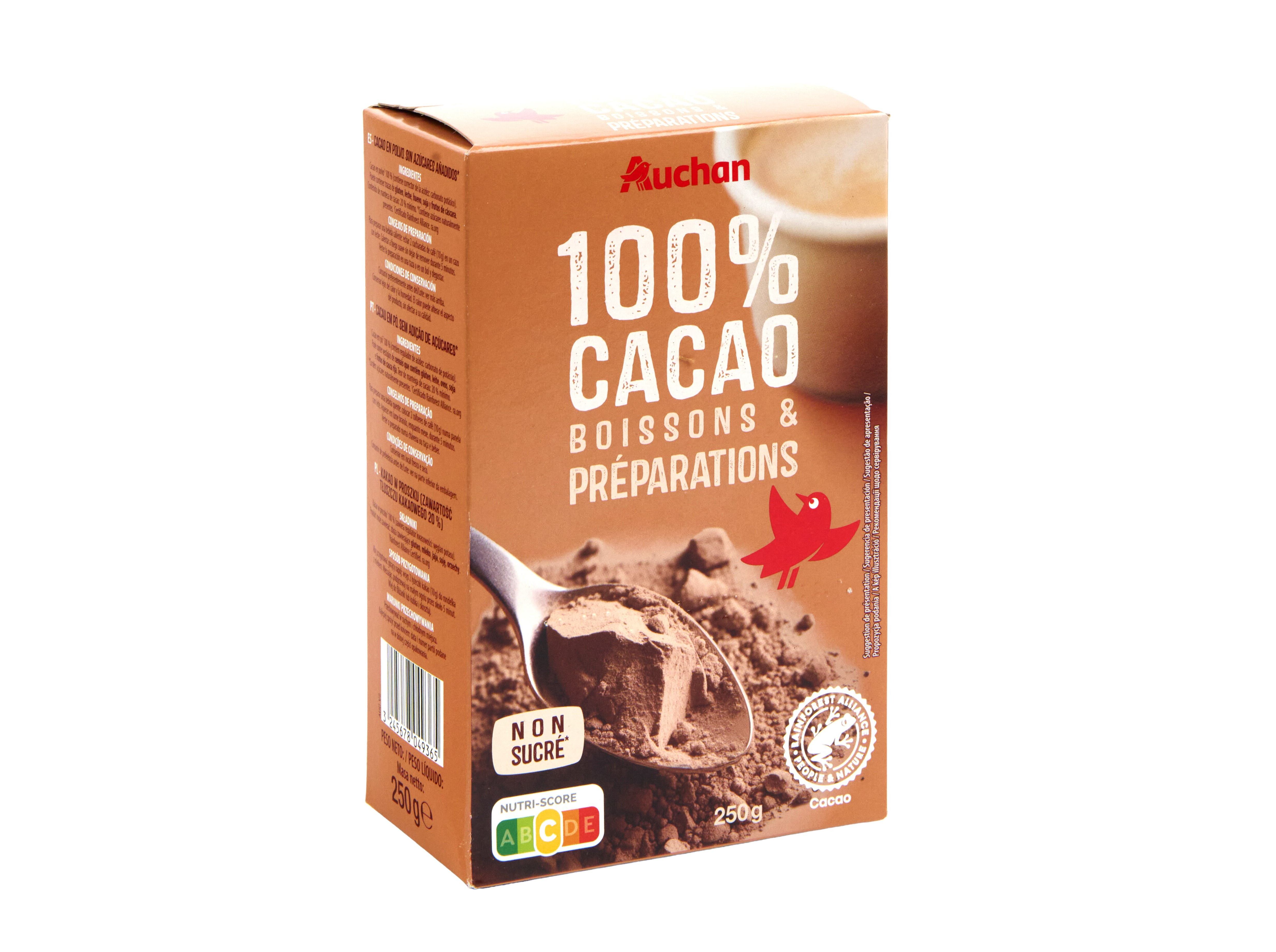 CACAU AUCHAN EM PÓ 100% 250G