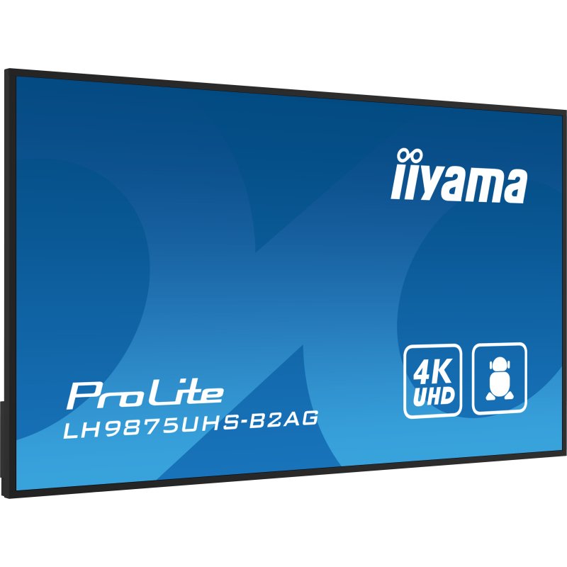 iiyama LH9875UHS-B2AG Écran d'affichage dynamique Écran plat de signalisation numérique 2,48 m (97.5