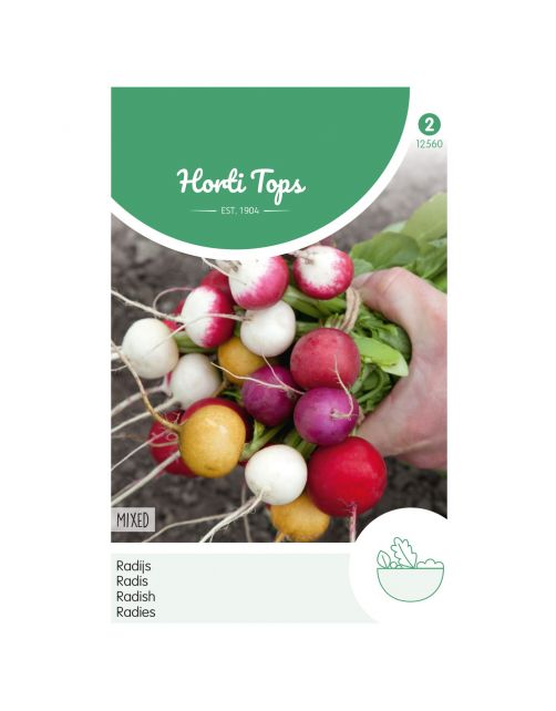 Hortitops Radijs Ronde Gemengd - Groentezaden - 10 g