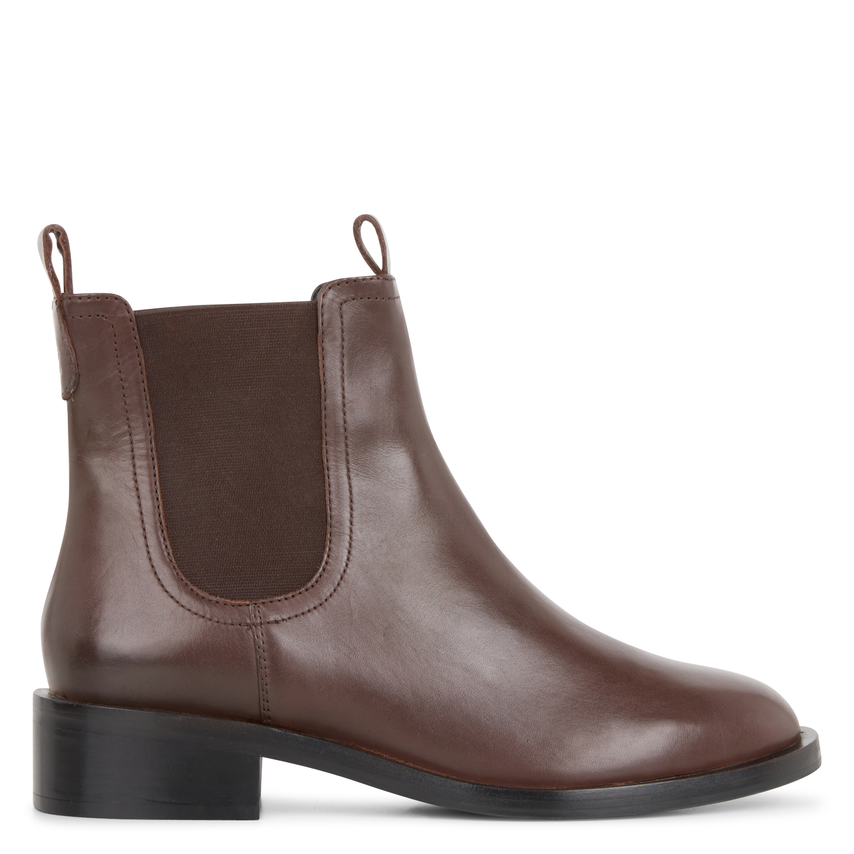 FALK - Bottines à talons en cuir | Marron