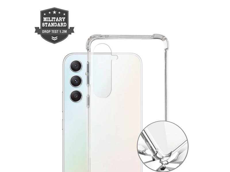4smarts Back Cover Hybrid Case Ibiza Galaxy A55 5G Transpar Back Cover für Samsung Galaxy A55 5G