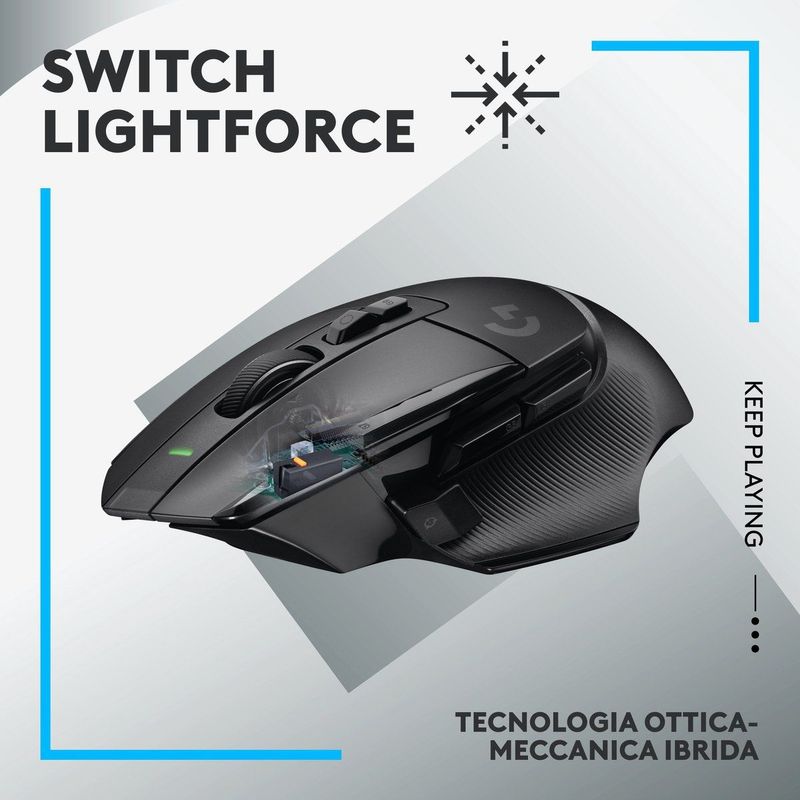 Logitech - G502 X Lightspeed - Gamingmuis - Zwart - Draadloos
