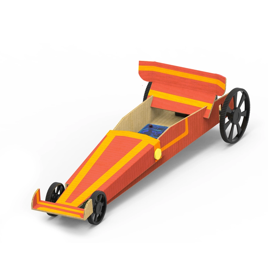4M Paper Circuit Techcraft - Rennwagen Bausatz Mehrfarbig