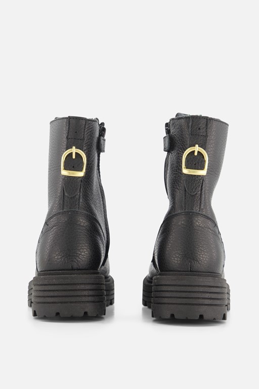 Red-Rag Veterboots zwart Leer