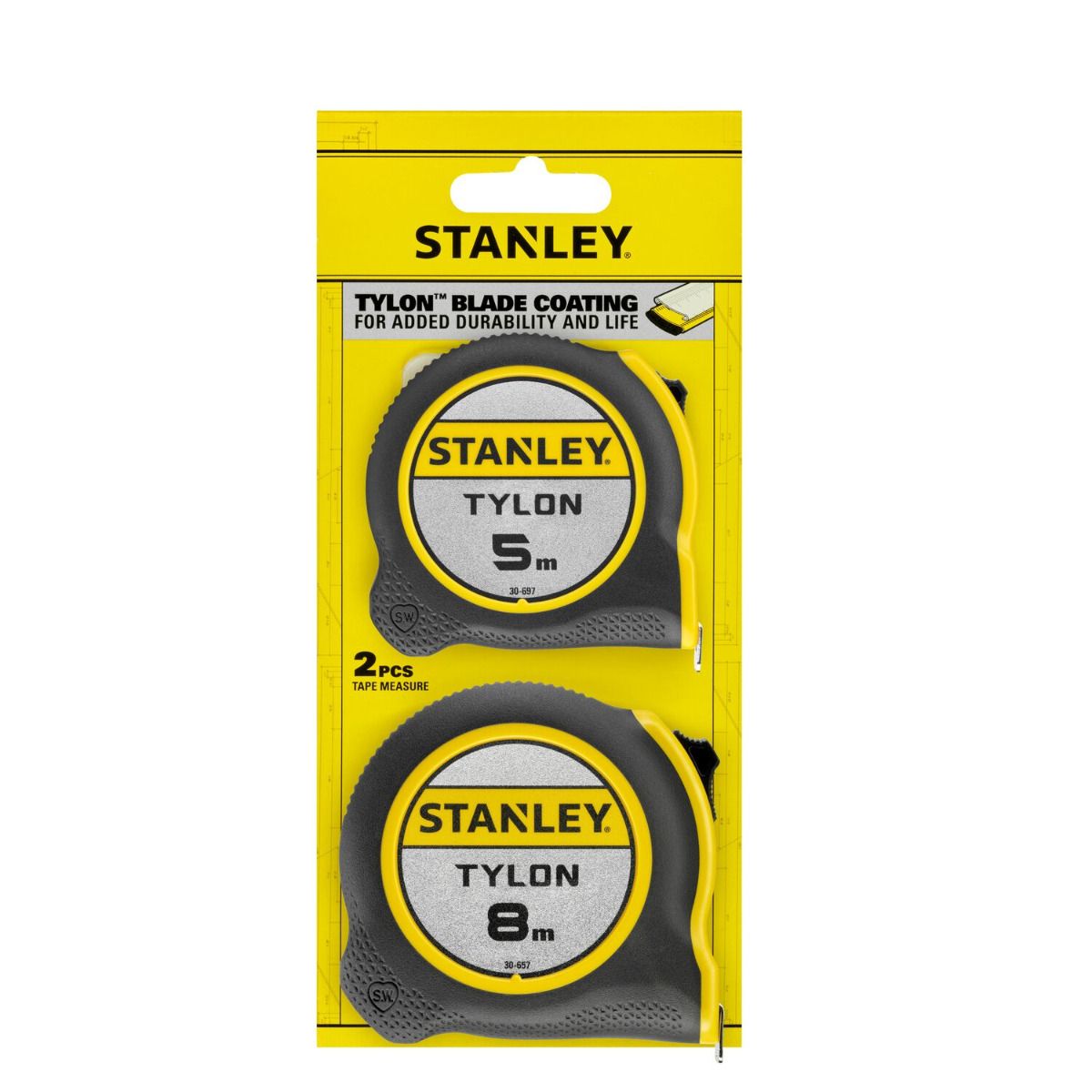 Stanley STHT0-74260 Rolbandmaat Tylon set 5m / 8m