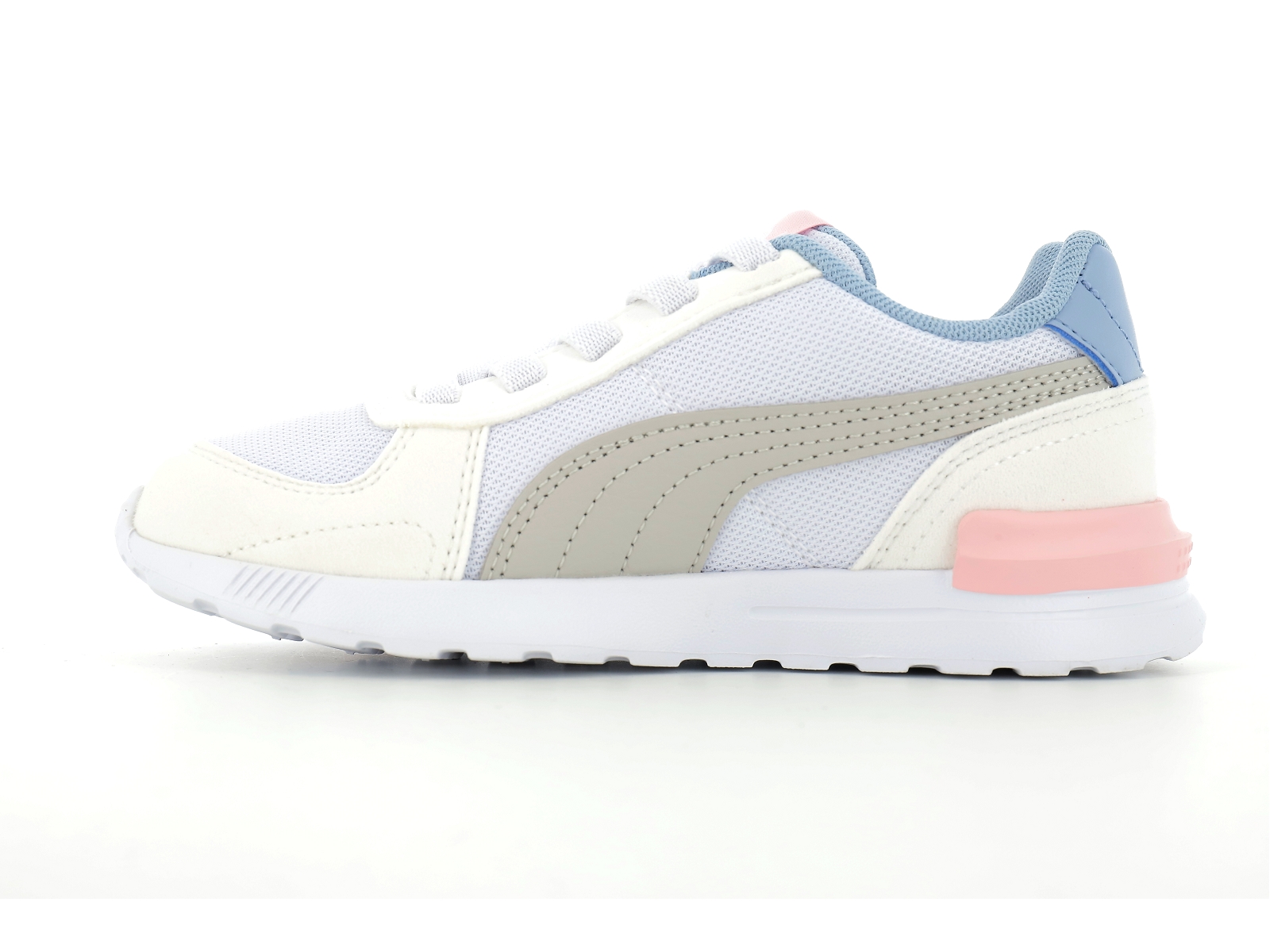 Puma-381988 Matières combinées Blanc-Gris