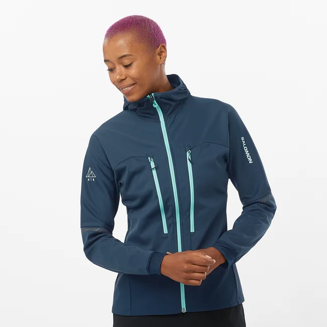 MTN  Veste coupe-vent à capuche entièrement zippée pour femme