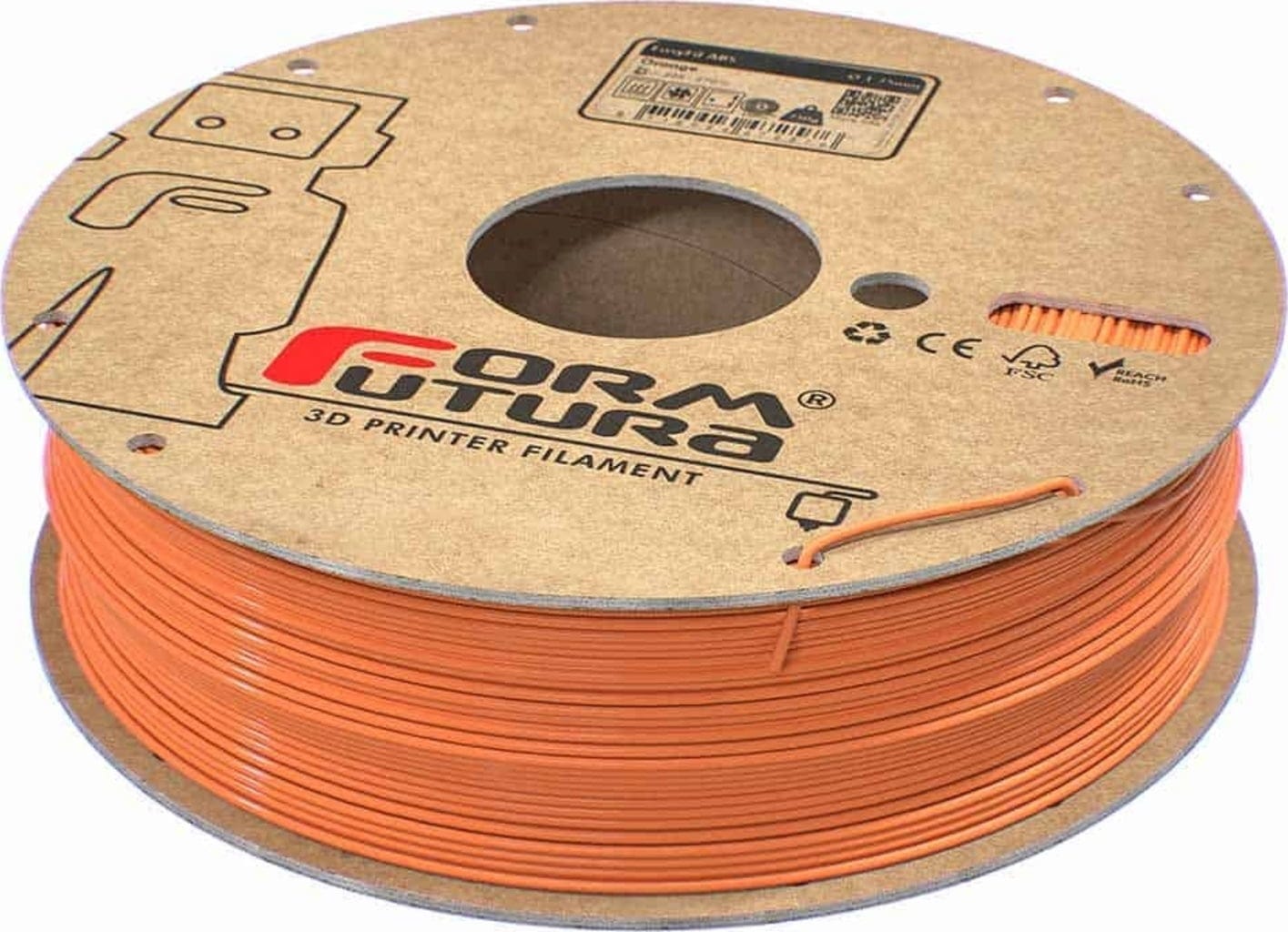 FormFutura  EasyFil™ ABS Orange, 1,75 mm / 750 g    Schlagfestes ABS Filament in Orange