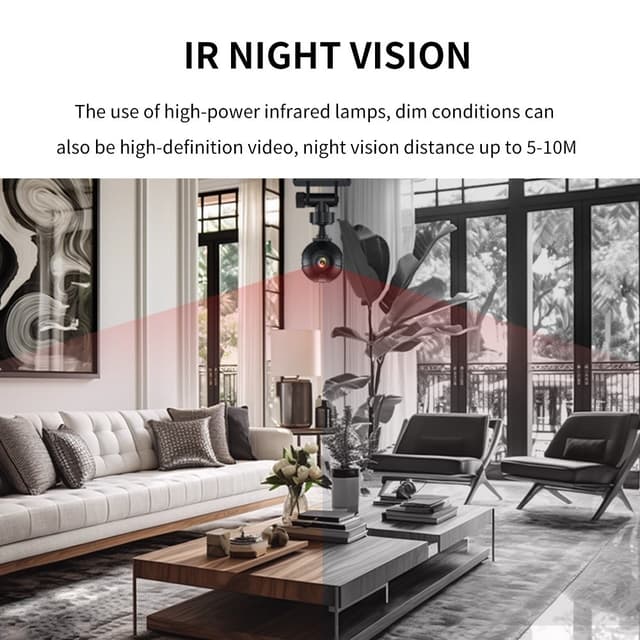 X3 30W Mini DV Trådløs Infrarød Night Vision Security Indendørs HD WiFi-kamera
