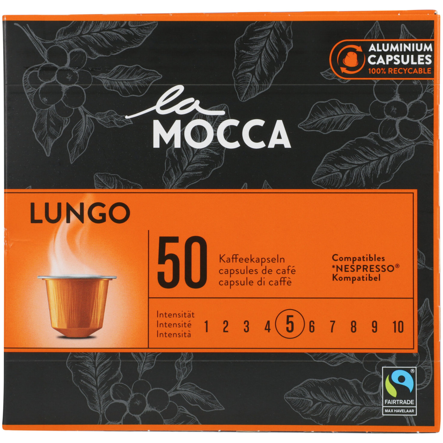 La Mocca Lungo 50Caps - Nespresso® kopmatibel