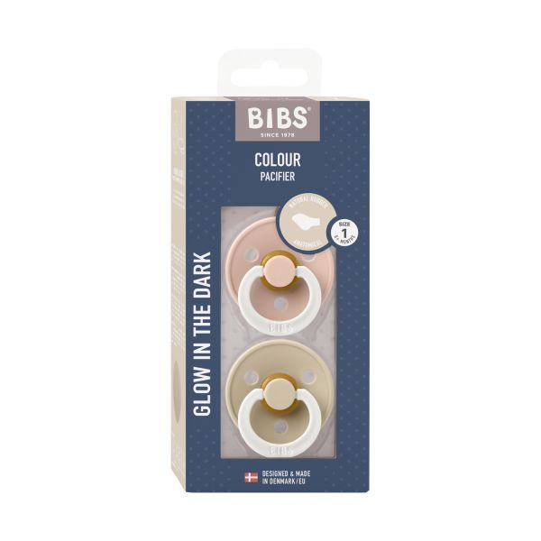 BiBs Glow Fopspeen - 0-6 Mnd - Sage / Cloud