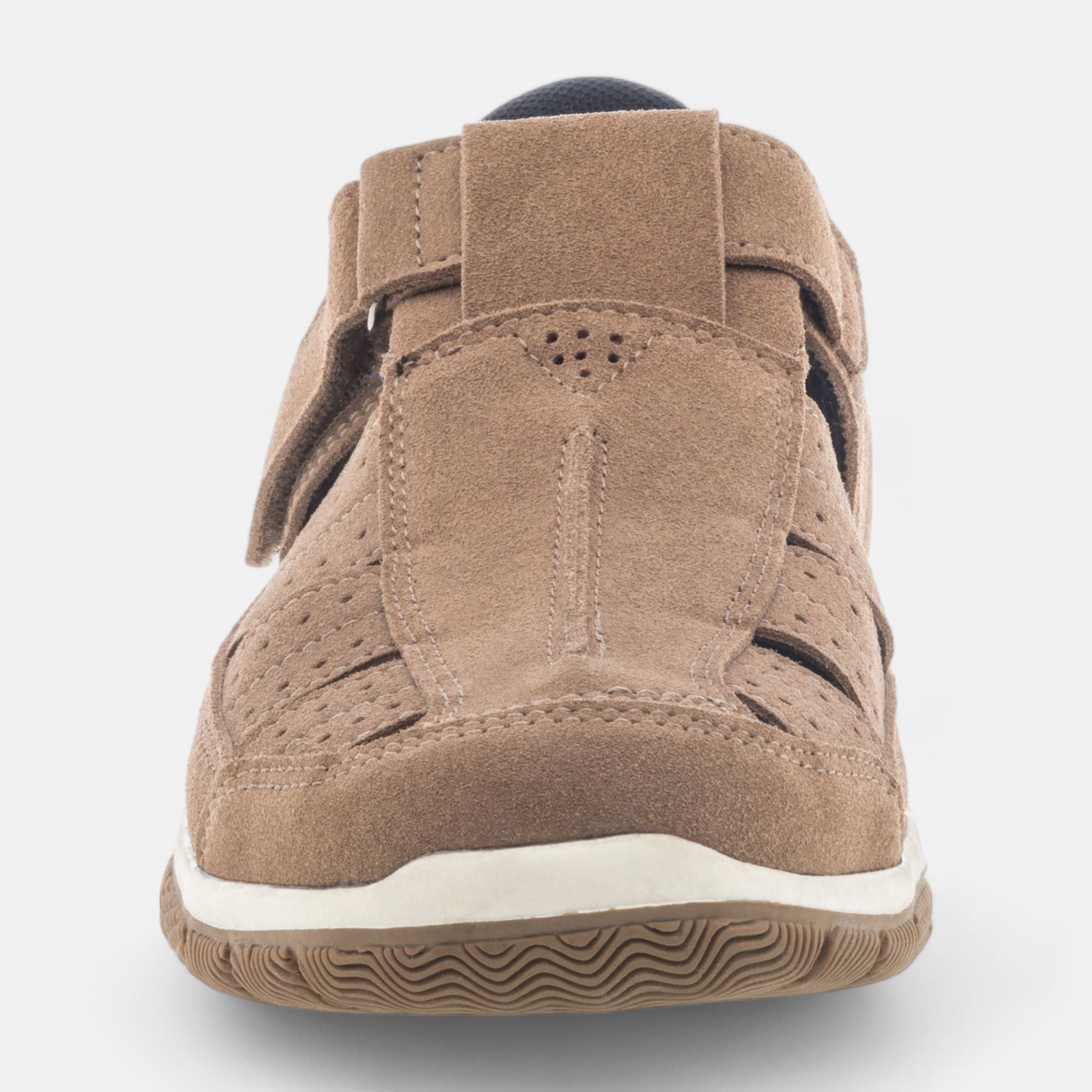 Nu-pieds confort Homme en cuir beige