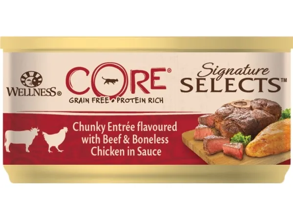 CORE Sig.Selects Chunky w/Beef   Boneless Chicken 79g - (24 pk/ps)
