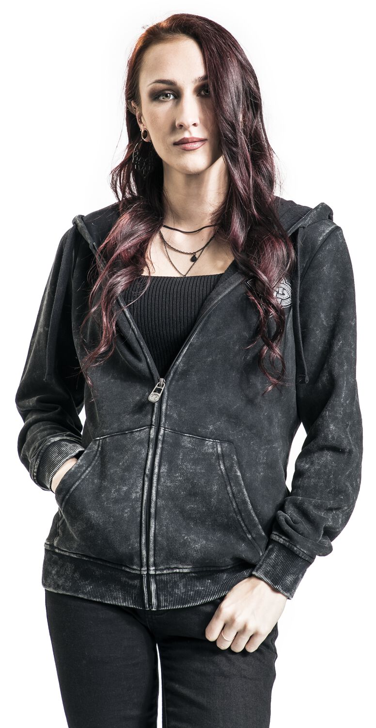 Veste à Capuche Motifs Celtiques | Black Premium by EMP Sweat-shirt zippé à capuche