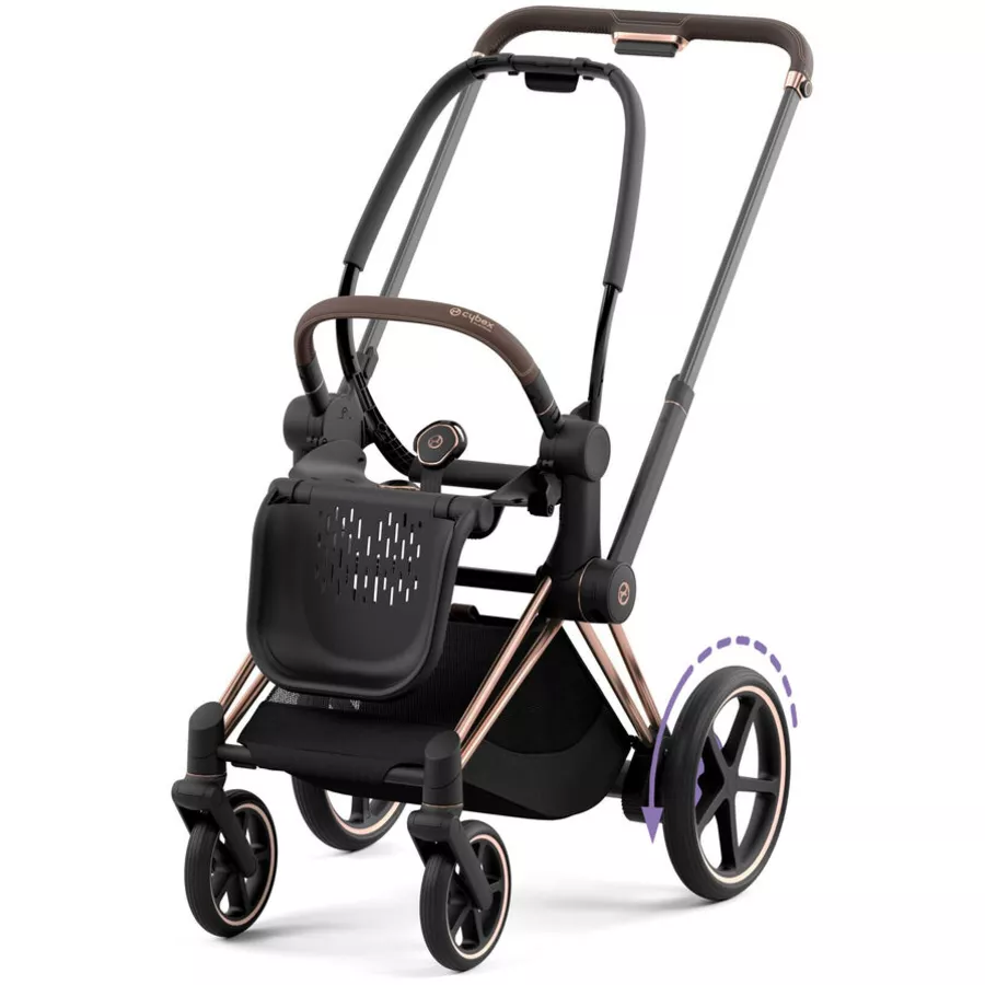 cybex PLATINUM Gestell New e-Priam Rosegold Black inklusive Sitzrahmen