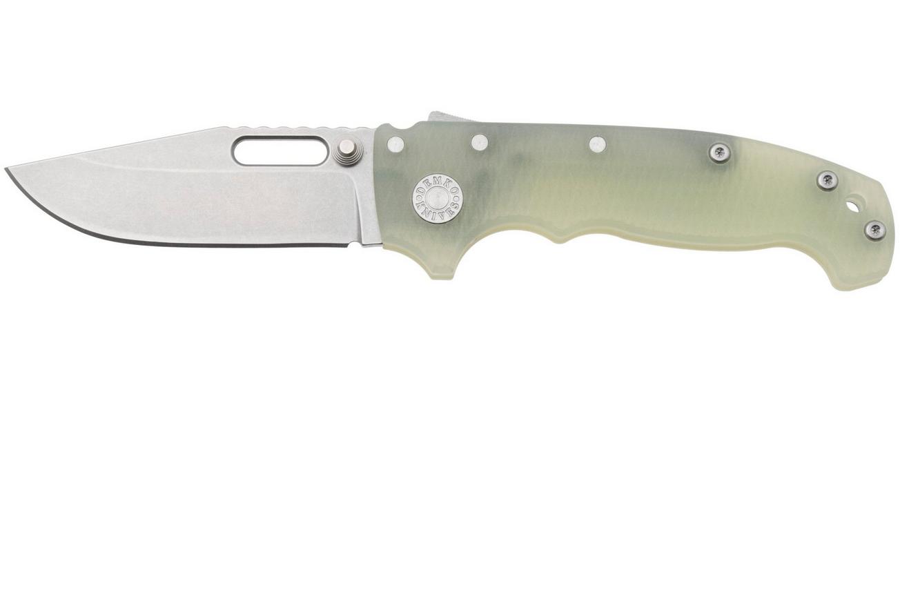 Demko Knives MG AD20S Shark-Lock, MagnaCut Clip Point MGAD20S-MAG-PN-G10 Natural G10, zakmes