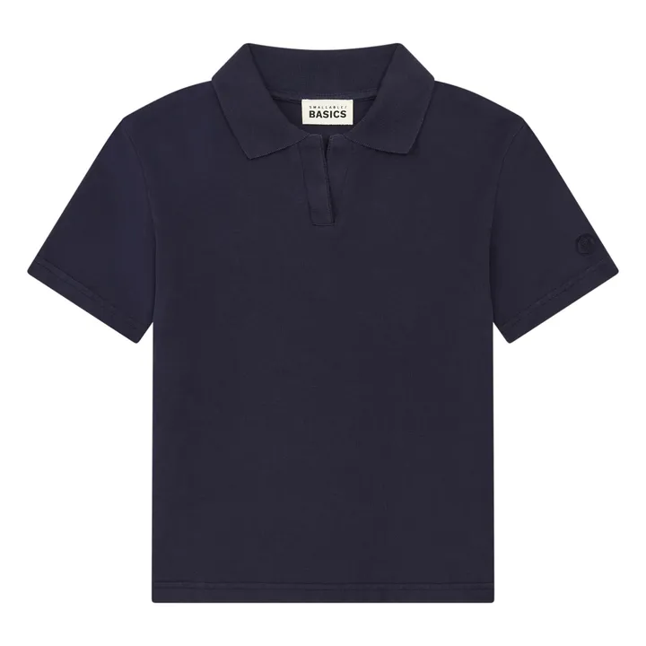 SMALLABLE BASICS T-Shirt Polo Garçon Coton Bio | Bleu marine