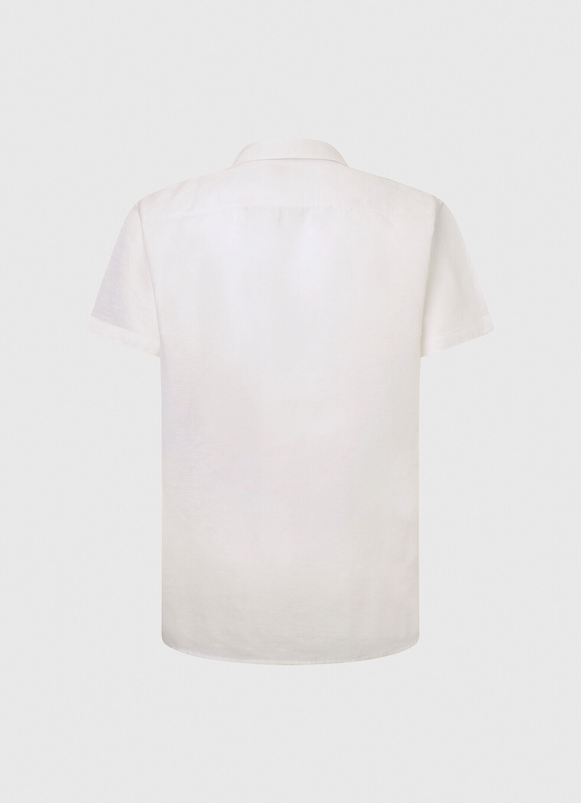 Camisa de linho de manga curta Parker - branca