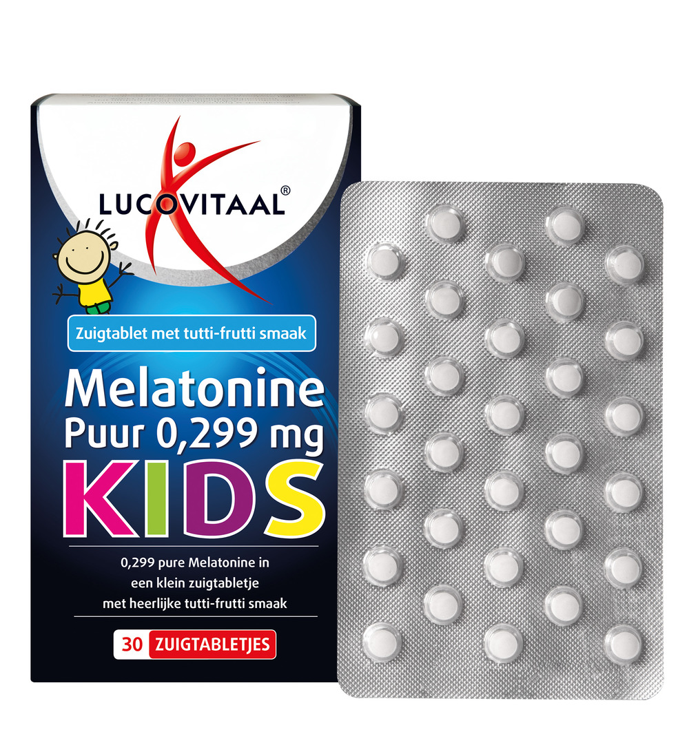 Lucovitaal Melatonine Puur 0,299 mg Kids (30 zuigtabletten)