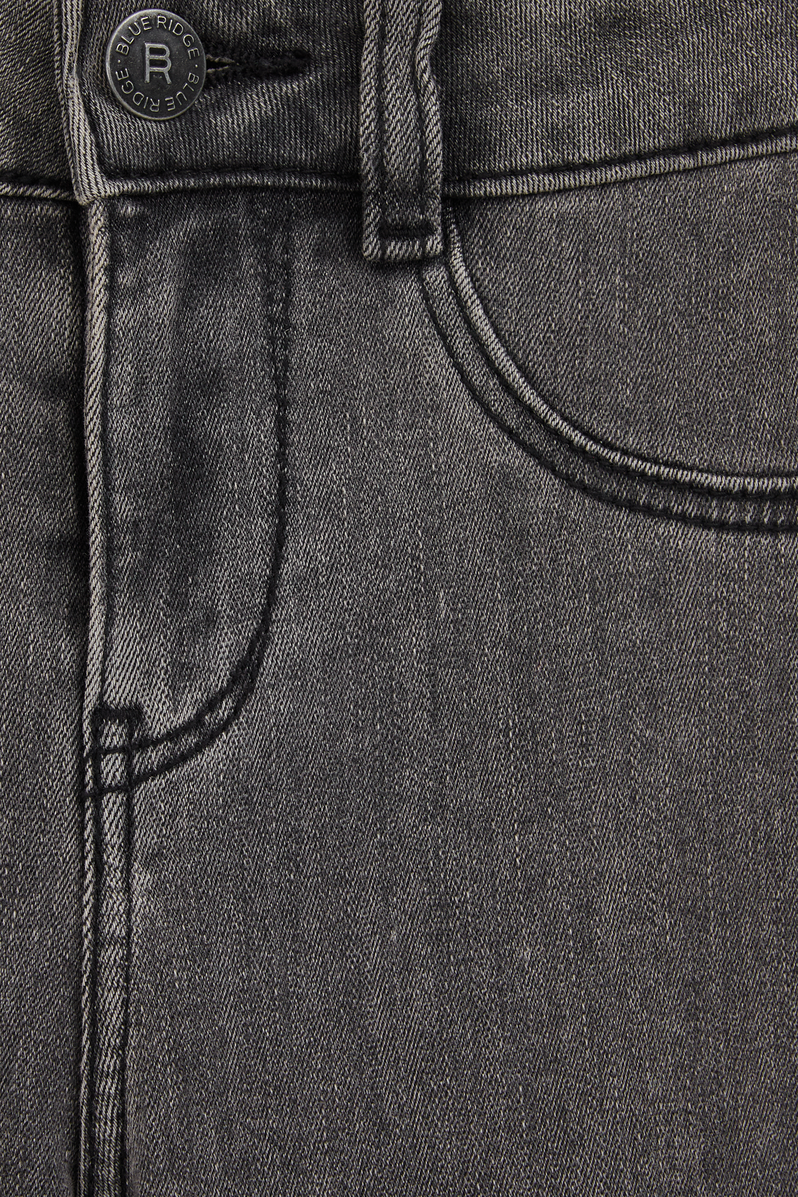 Meisjes superskinny jegging met stretch Blue Ridge Donkergrijs gemeleerd