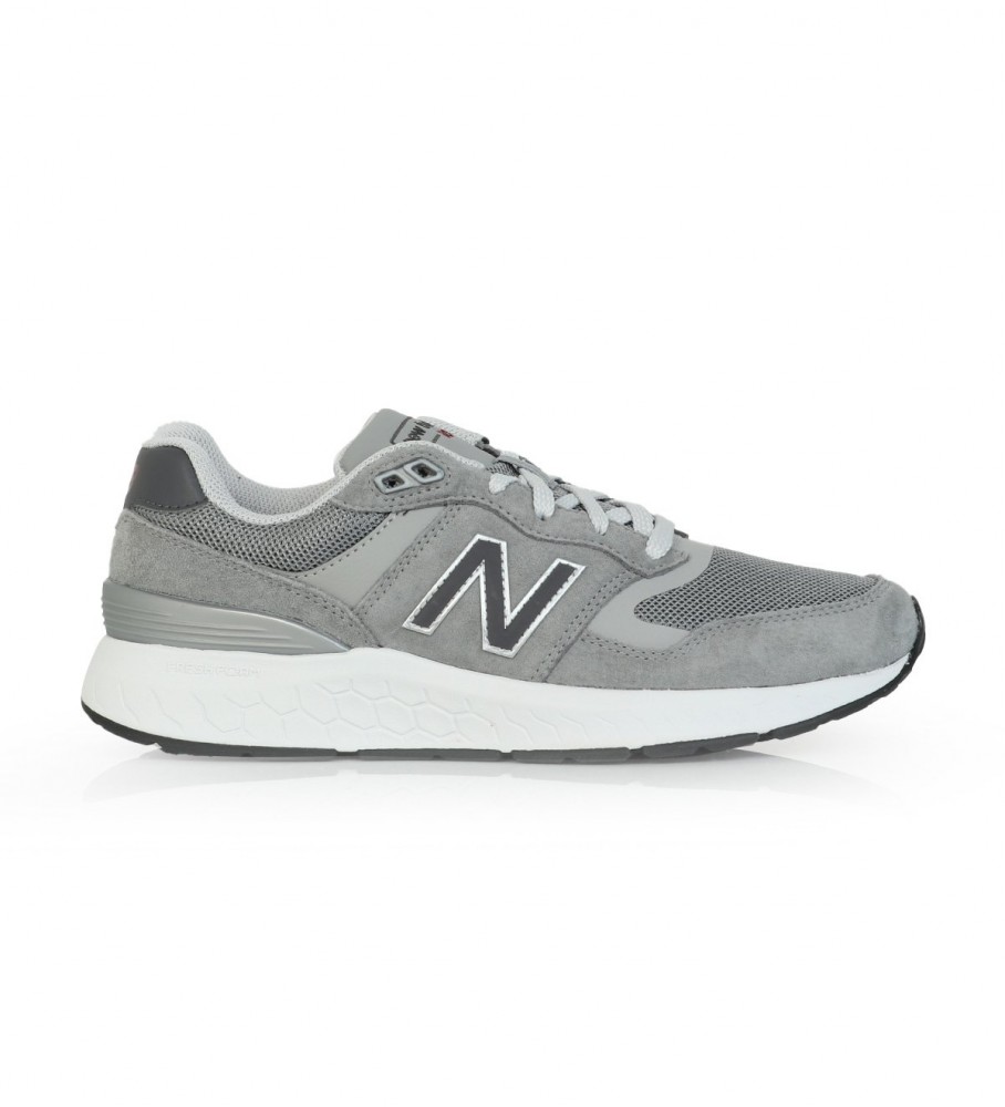 Tênis New Balance Fresh Foam Walking 880 v6 em couro cinza ardósia