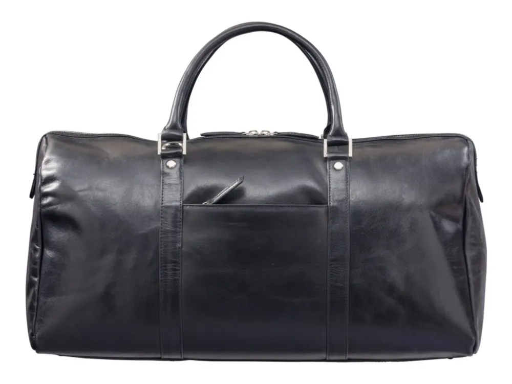 dbramante1928 Kastrup 2 - Weekender - pose - fuldnarvet læder - sort
