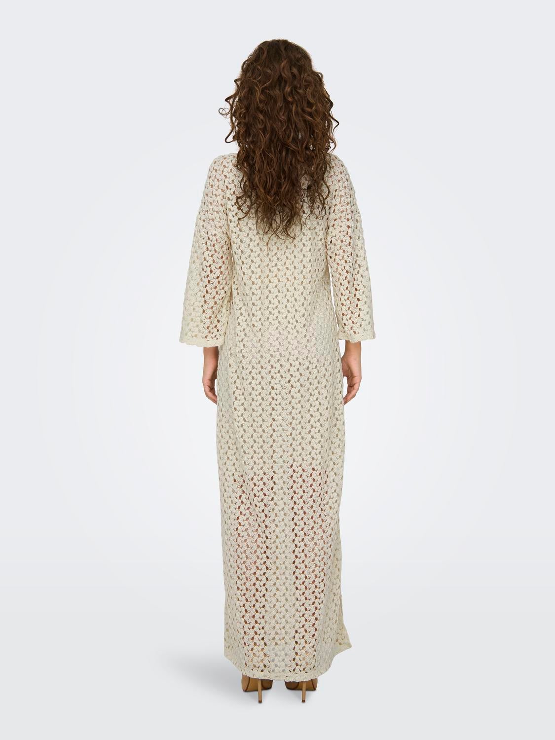 ONLLION Langes Kleid Ecru