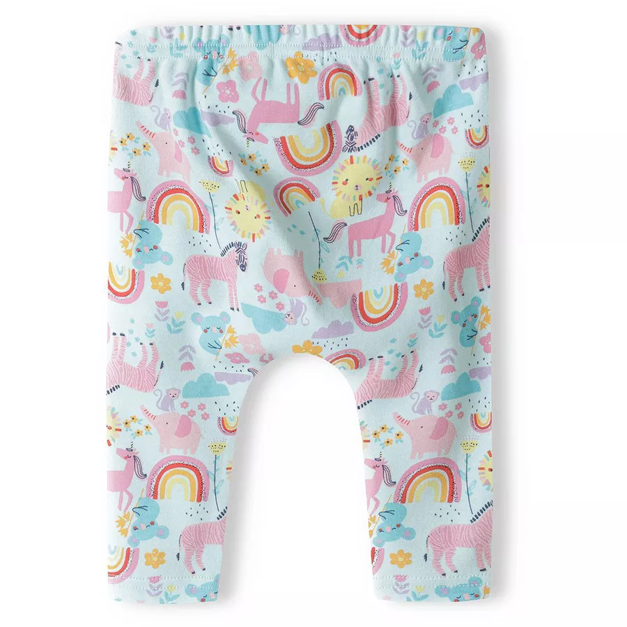 MINOTI 2er-Pack Leggings AquamarinHellrosa