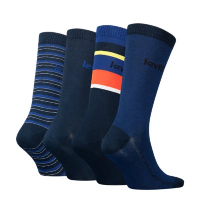 Chaussettes homme Levis Giftbx Reg Cut Stripe 4P LEVIS