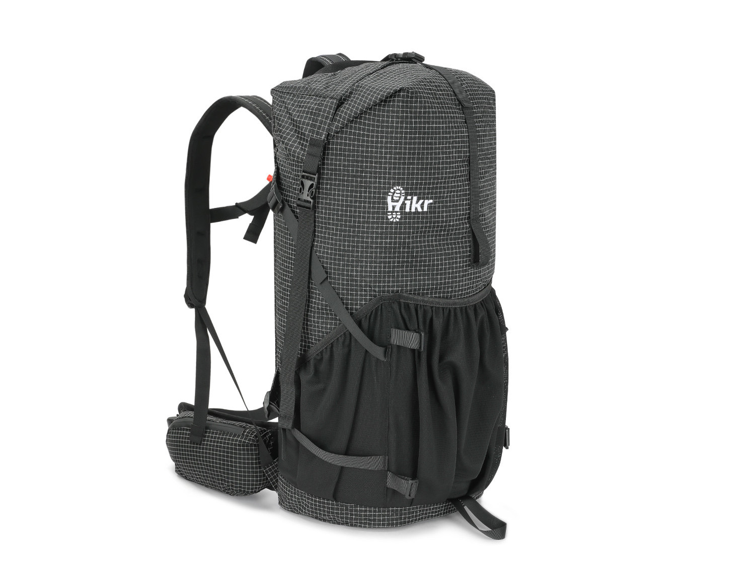 Hikr Size S Black Backpack - 40-45 liter