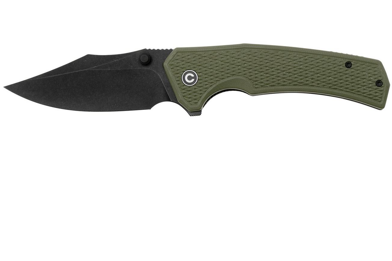 Civivi Vexillum C23003D-2 Blackwashed Nitro-V, Milled OD Green G10, zakmes