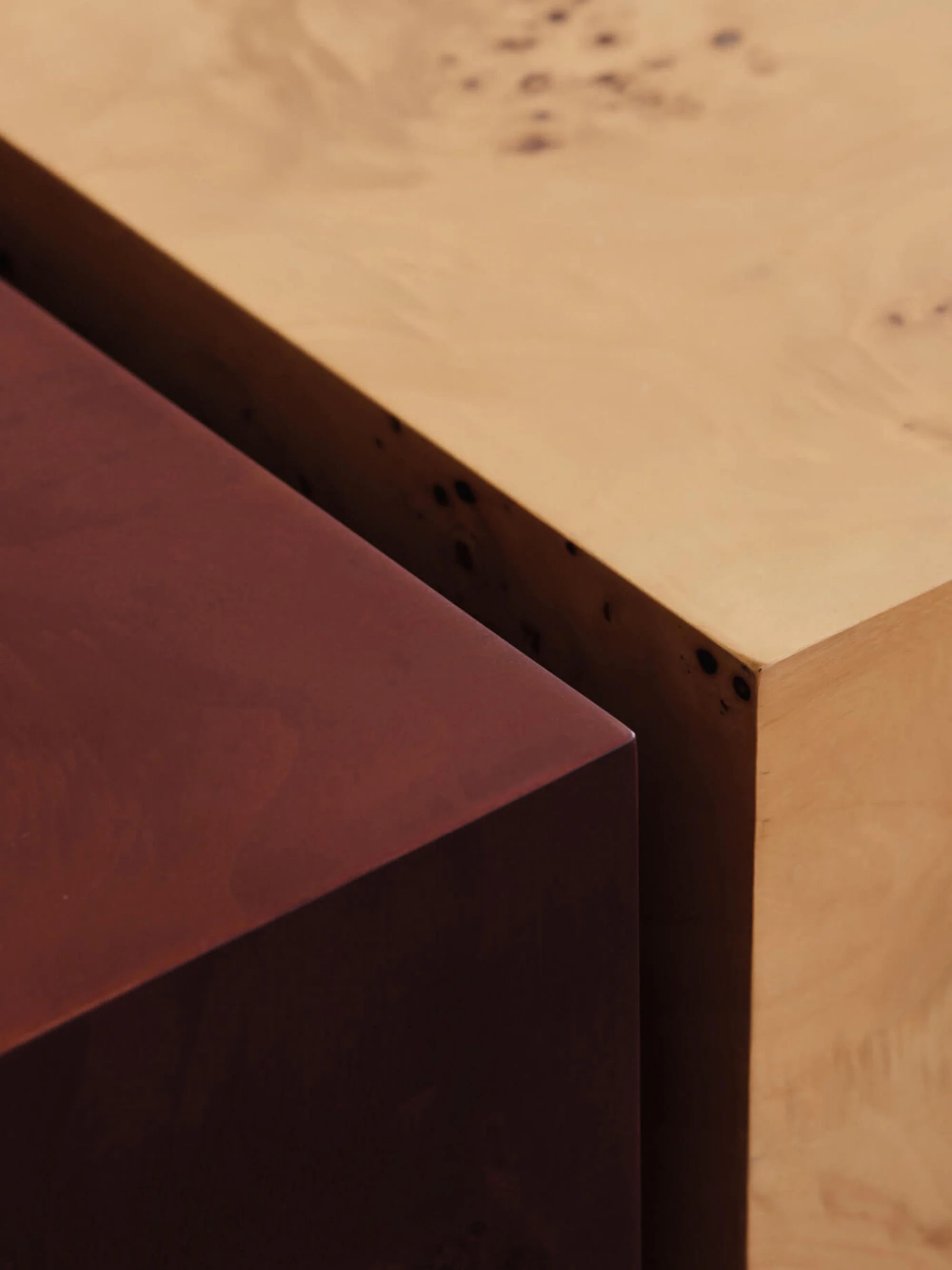 Houten salontafel Burl