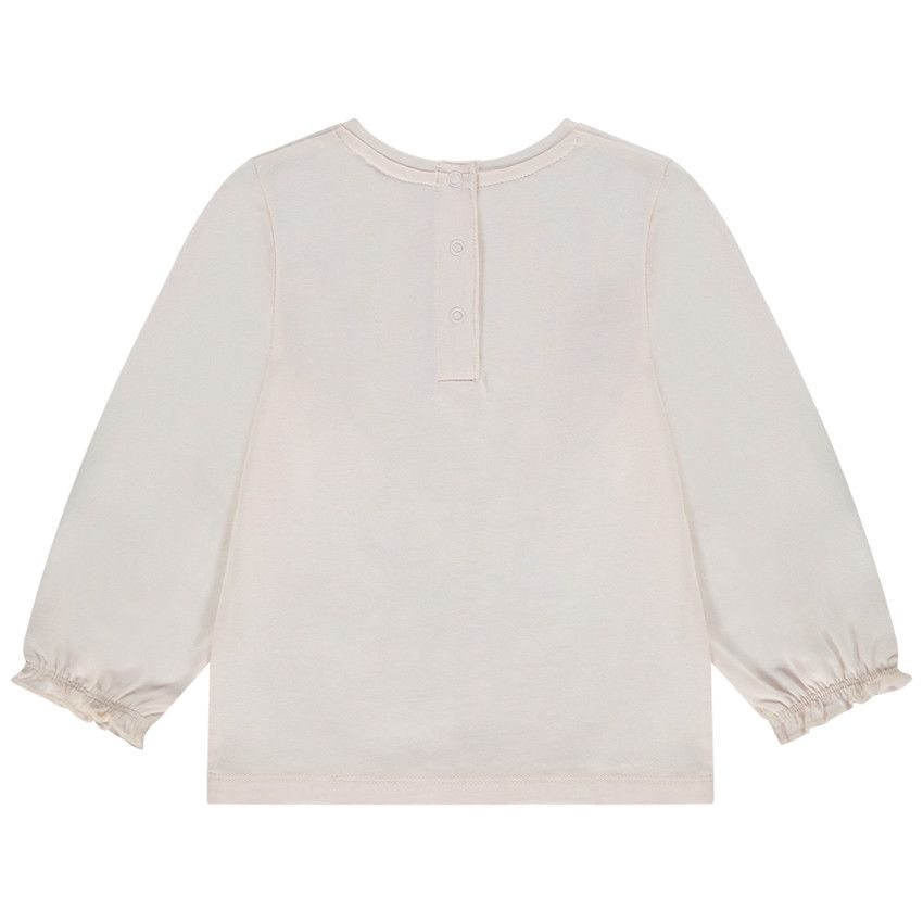 T-shirt manches longues en jersey print fantaisie pour bébé fille - Rose