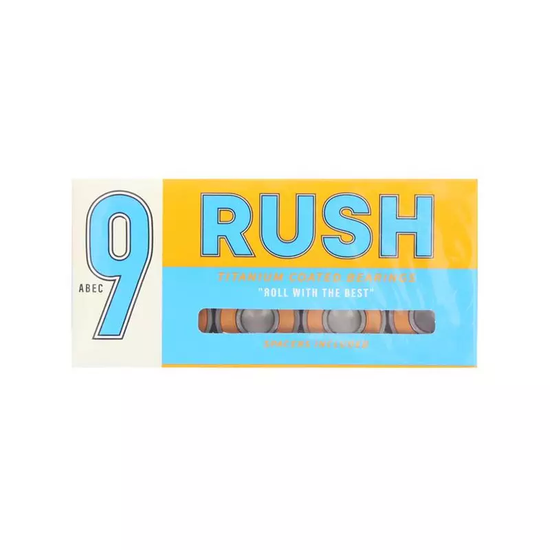 Roulement skate RUSH ROULEMENTS (JEU DE 8) ABEC 9 BLUE