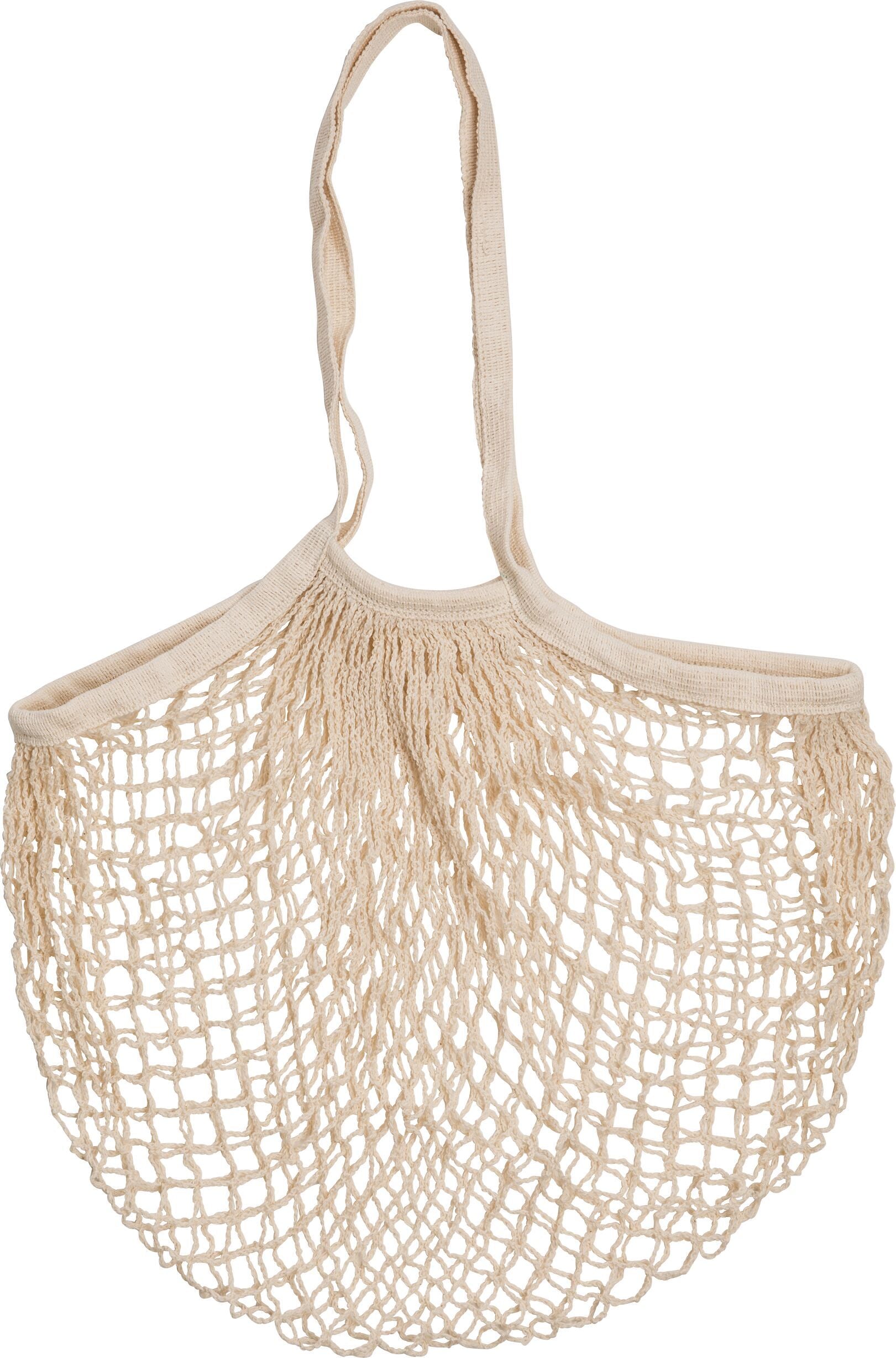 NET Netztasche - Beige / B: 37.0 cm x T: 37.0 cm x H: 65.0 cm