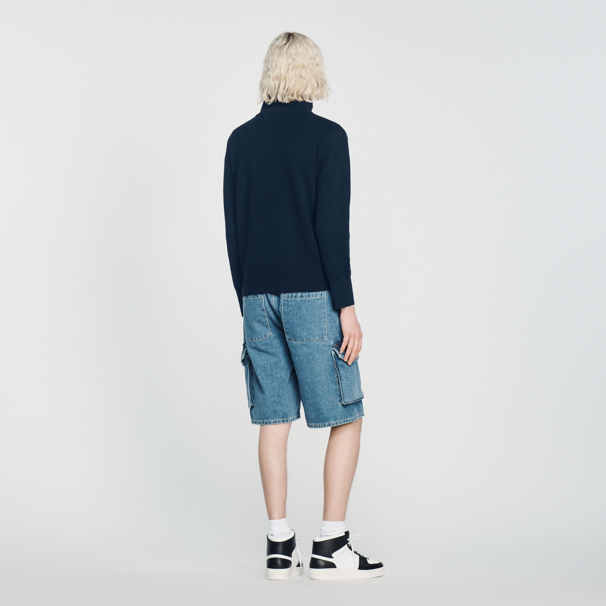 Cardigan zippe en laine